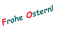 Frohe Ostern!